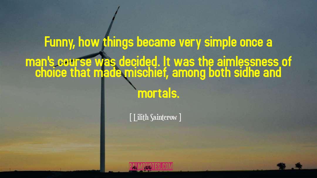 Lilith Saintcrow Quotes: Funny, how things became very