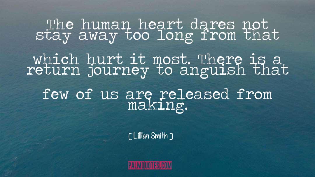 Lillian Smith Quotes: The human heart dares not