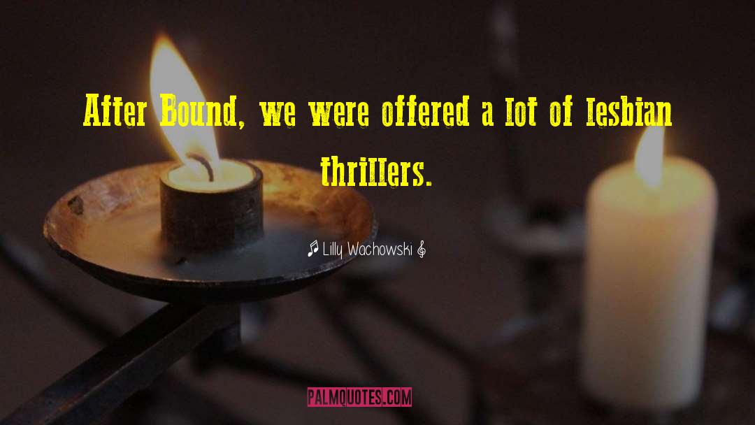 Lilly Wachowski Quotes: After Bound, we were offered