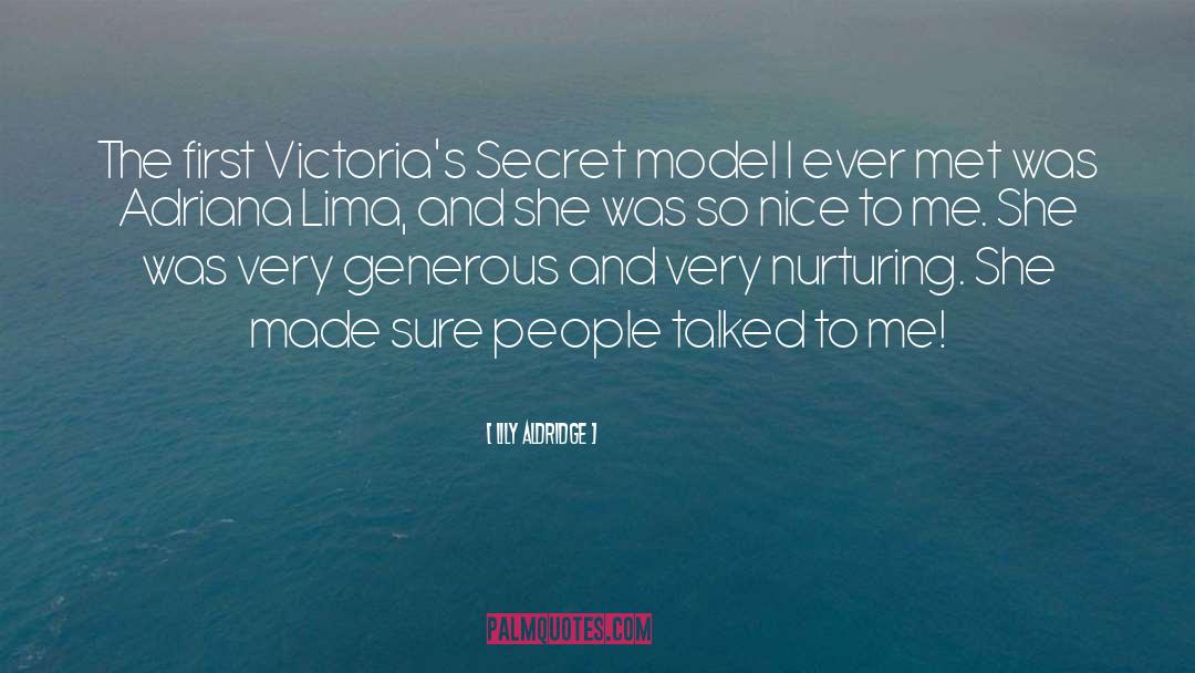 Lily Aldridge Quotes: The first Victoria's Secret model