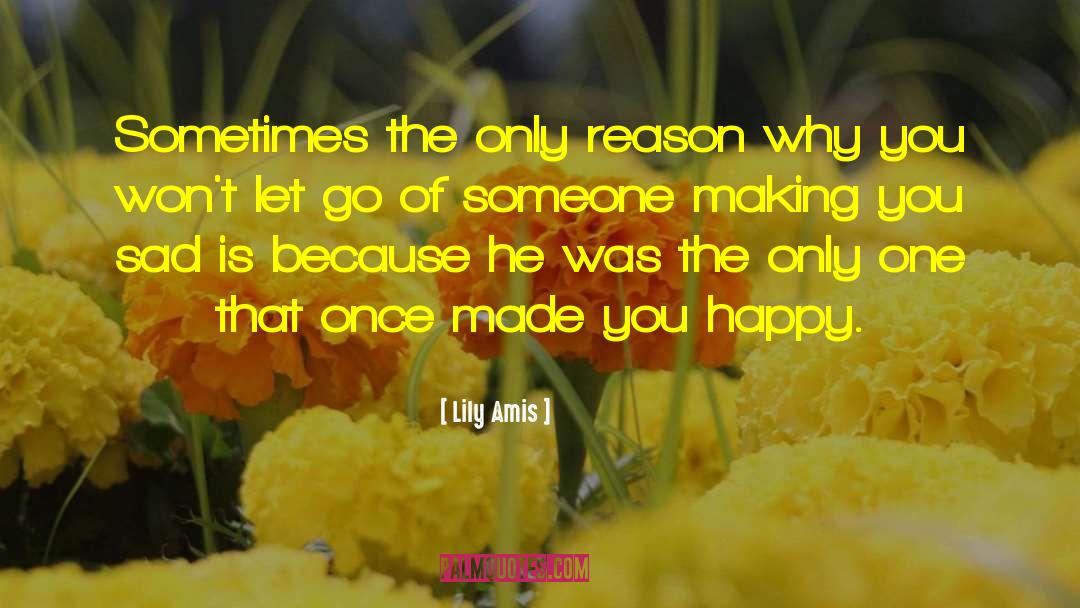 Lily Amis Quotes: Sometimes the only reason why