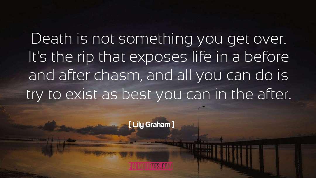 Lily Graham Quotes: Death is not something you