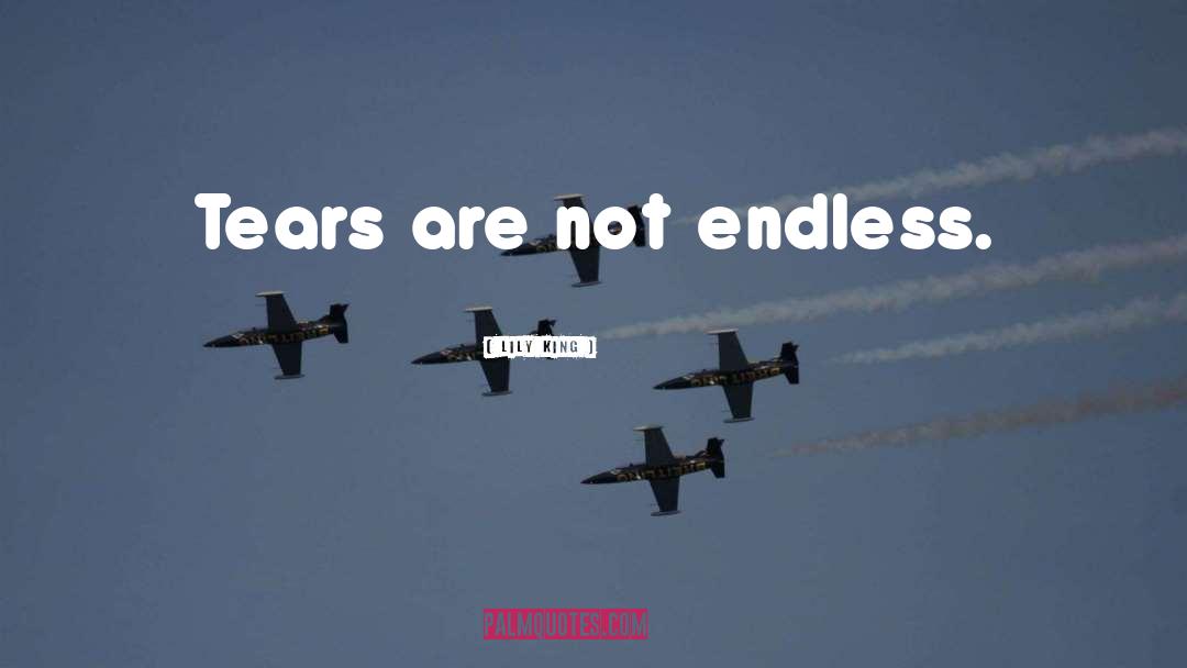 Lily King Quotes: Tears are not endless.