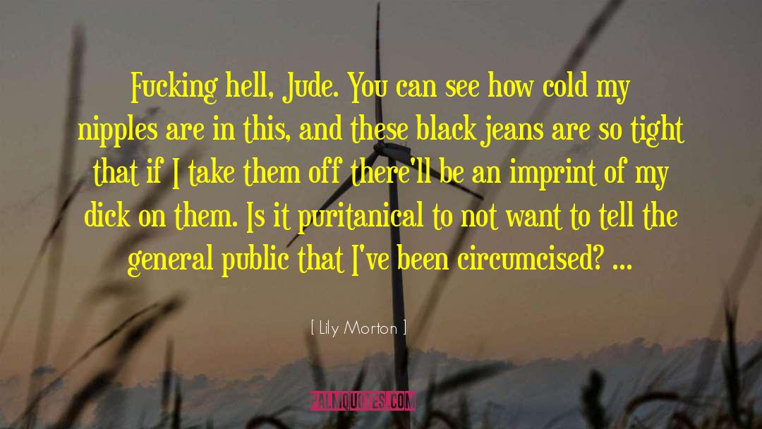 Lily Morton Quotes: Fucking hell, Jude. You can