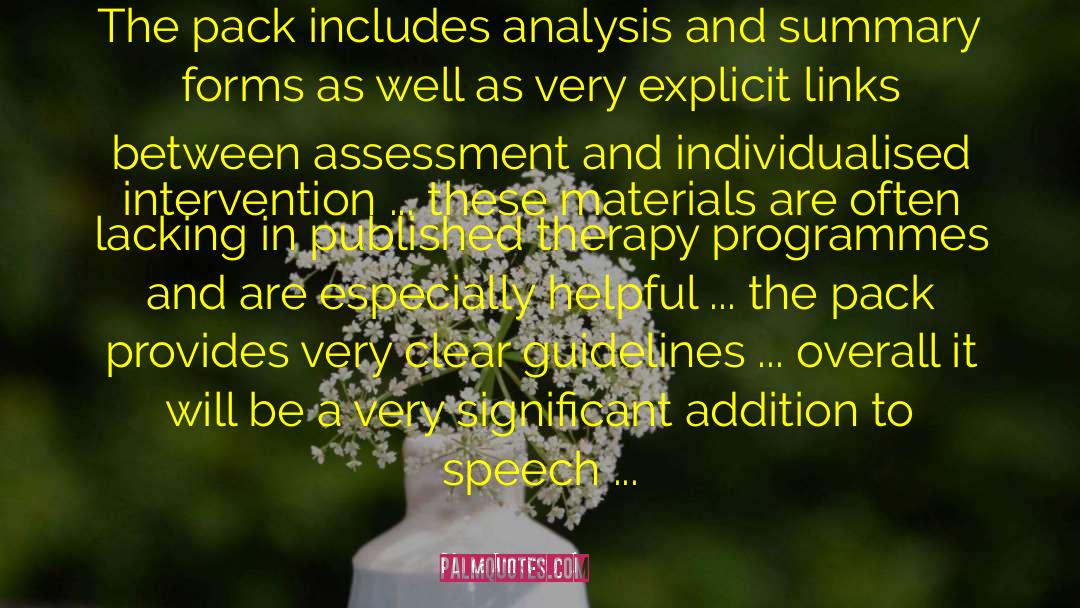 Linda    Armstrong Quotes: The pack includes analysis and