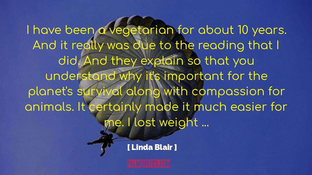 Linda Blair Quotes: I have been a vegetarian