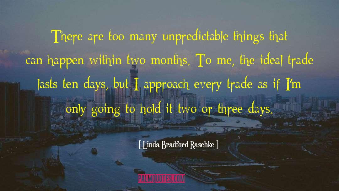 Linda Bradford Raschke Quotes: There are too many unpredictable