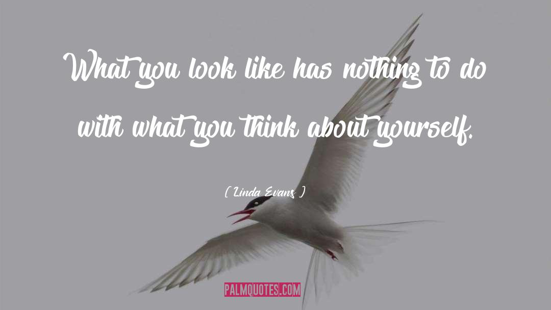 Linda Evans Quotes: What you look like has
