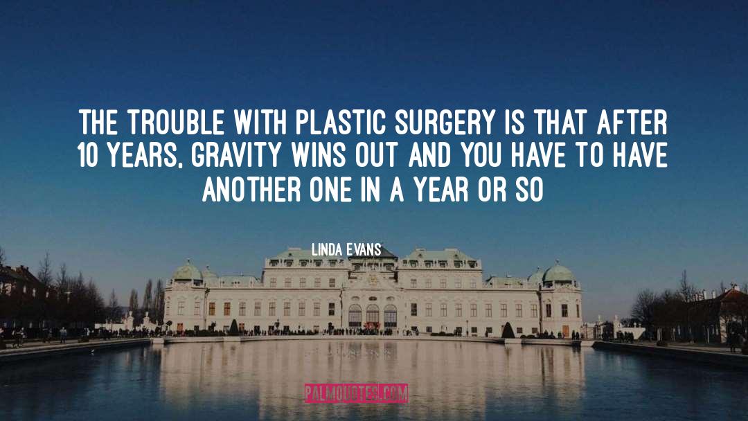 Linda Evans Quotes: The trouble with plastic surgery