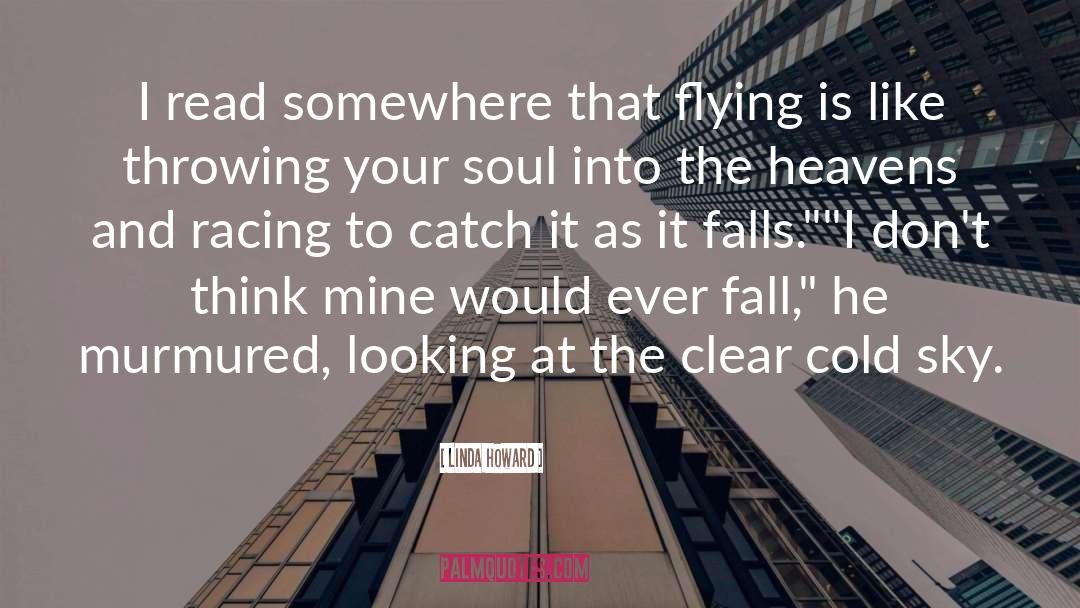 Linda Howard Quotes: I read somewhere that flying