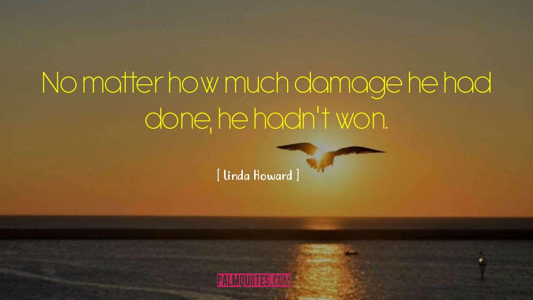 Linda Howard Quotes: No matter how much damage