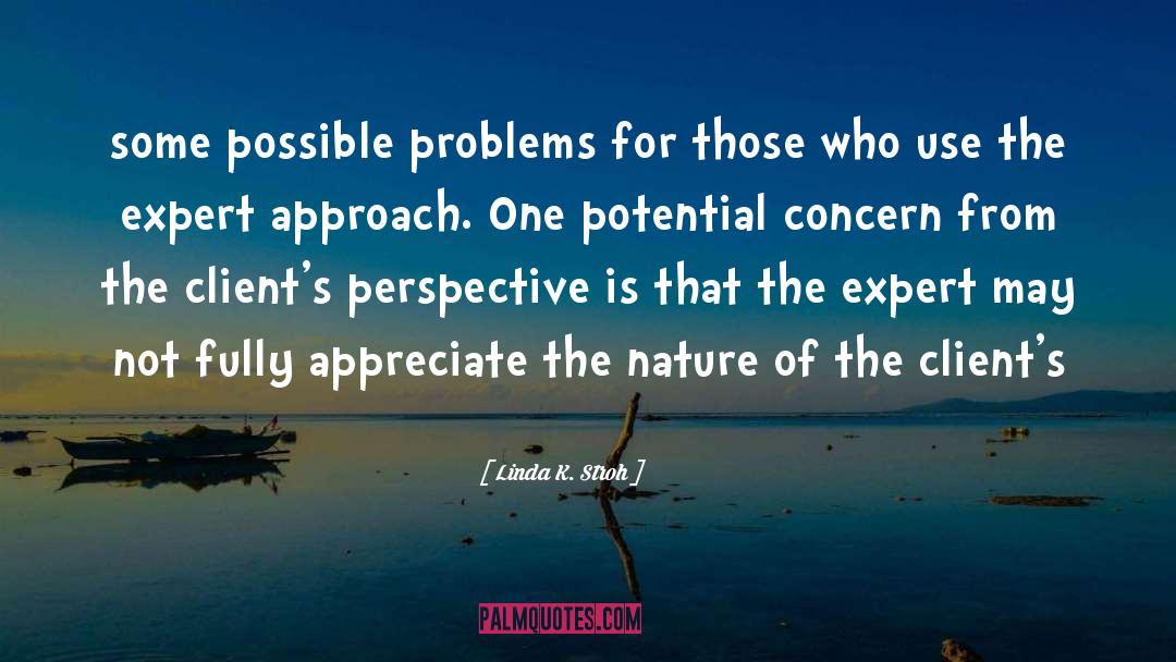 Linda K. Stroh Quotes: some possible problems for those