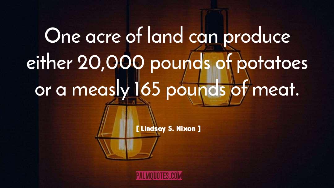 Lindsay S. Nixon Quotes: One acre of land can