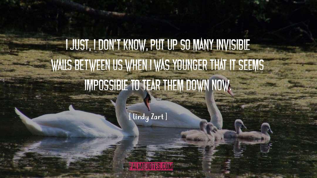 Lindy Zart Quotes: I just, I don't know,