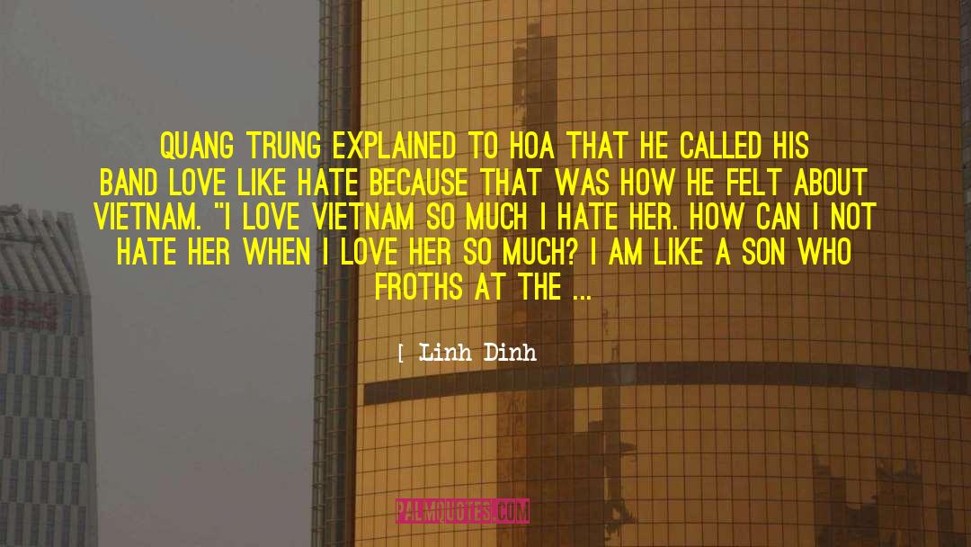 Linh Dinh Quotes: Quang Trung explained to Hoa