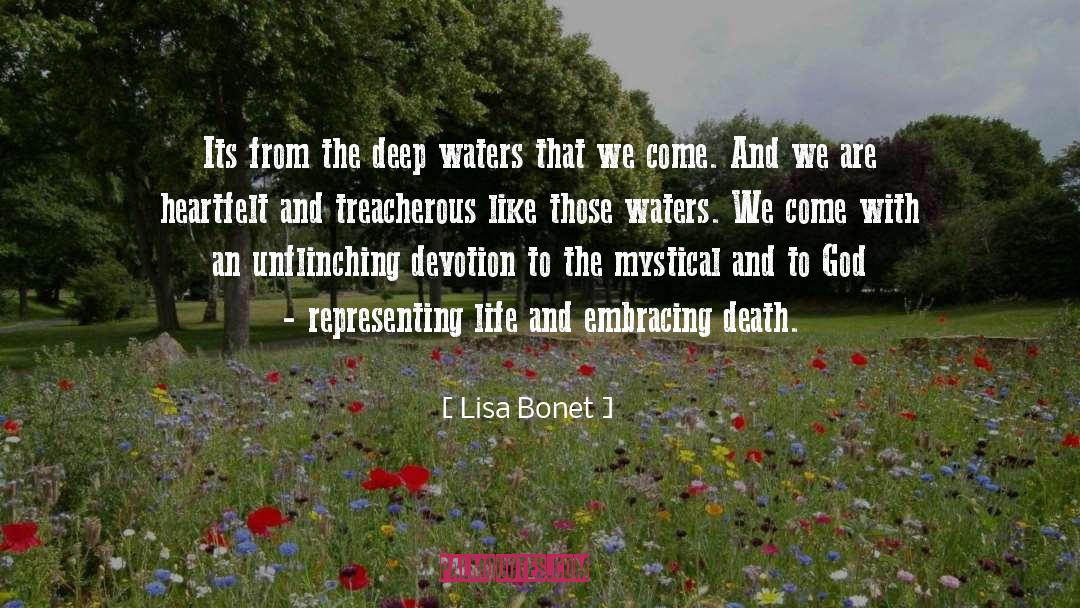 Lisa Bonet Quotes: Its from the deep waters