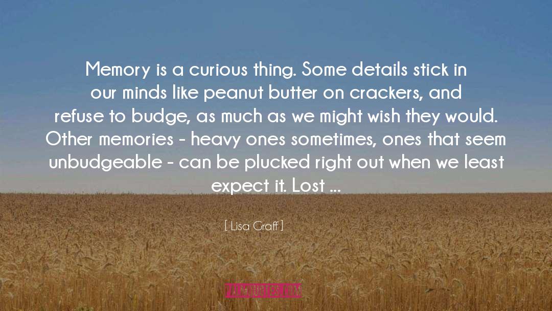 Lisa Graff Quotes: Memory is a curious thing.