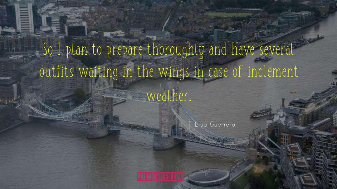 Lisa Guerrero Quotes: So I plan to prepare