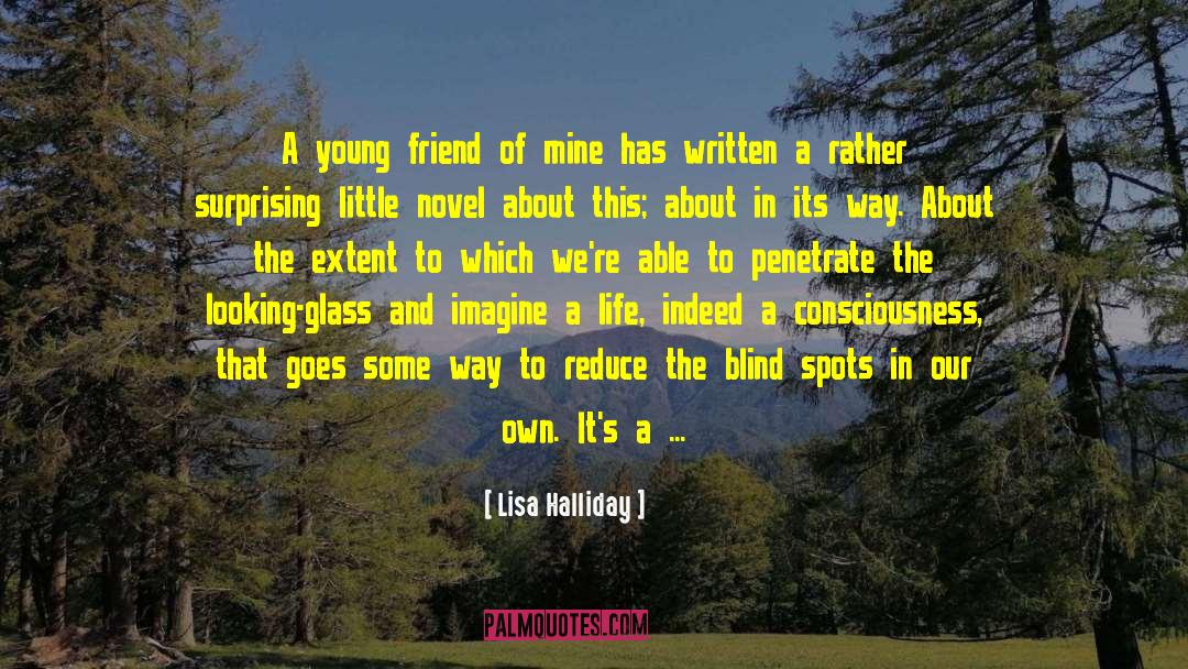 Lisa Halliday Quotes: A young friend of mine