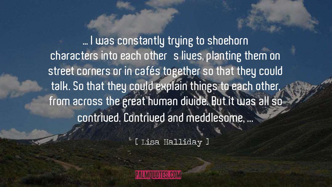 Lisa Halliday Quotes: … I was constantly trying