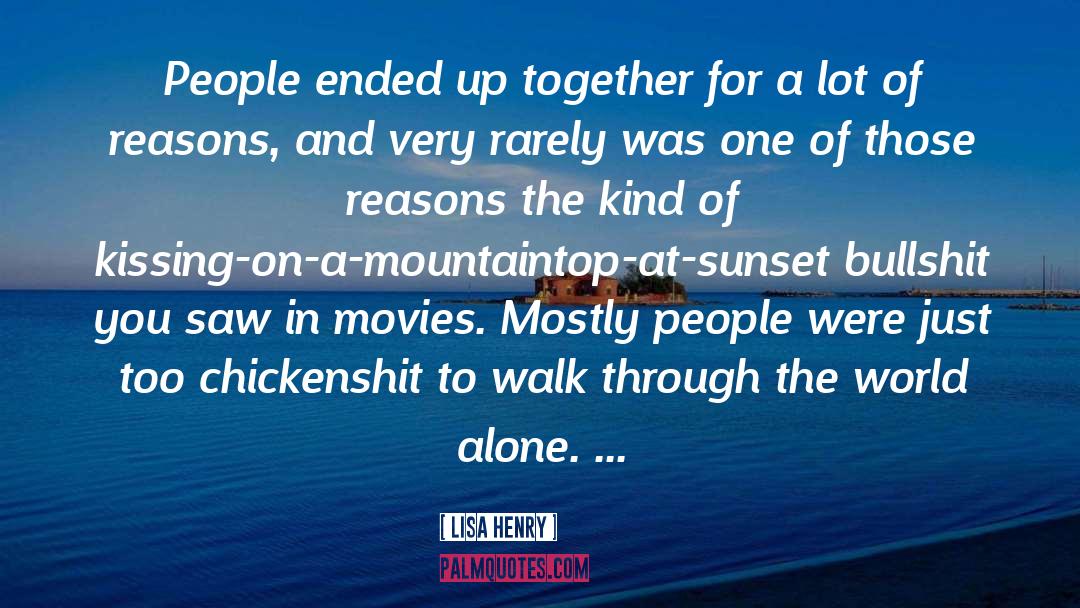 Lisa Henry Quotes: People ended up together for