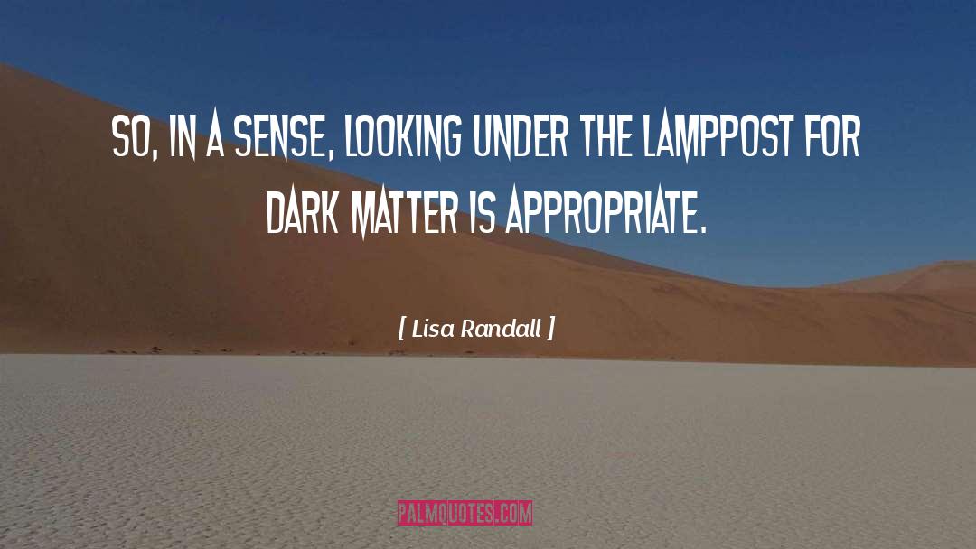 Lisa Randall Quotes: So, in a sense, looking