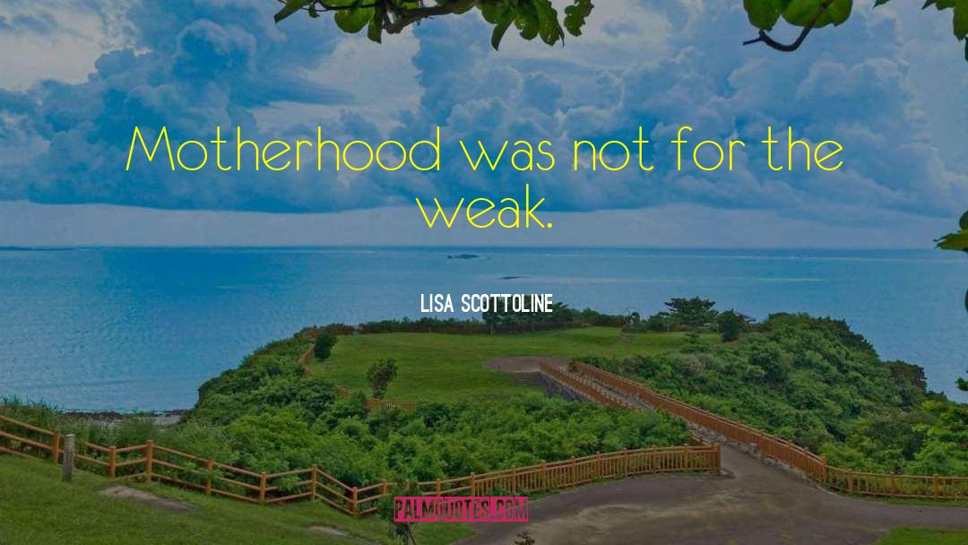 Lisa Scottoline Quotes: Motherhood was not for the