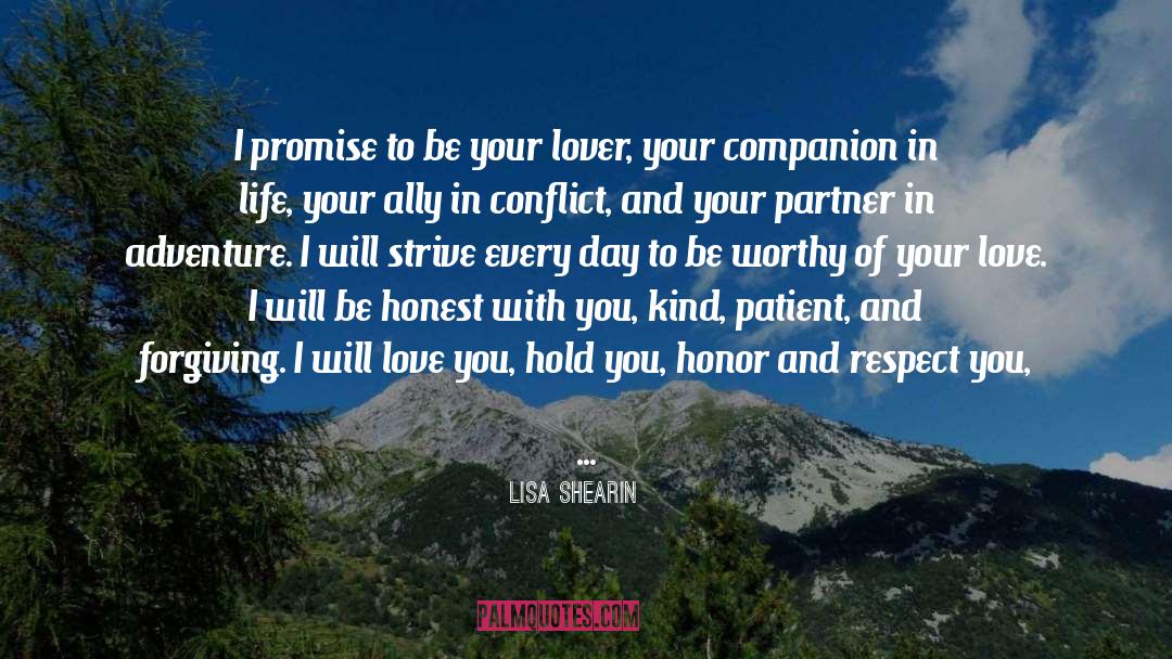 Lisa Shearin Quotes: I promise to be your