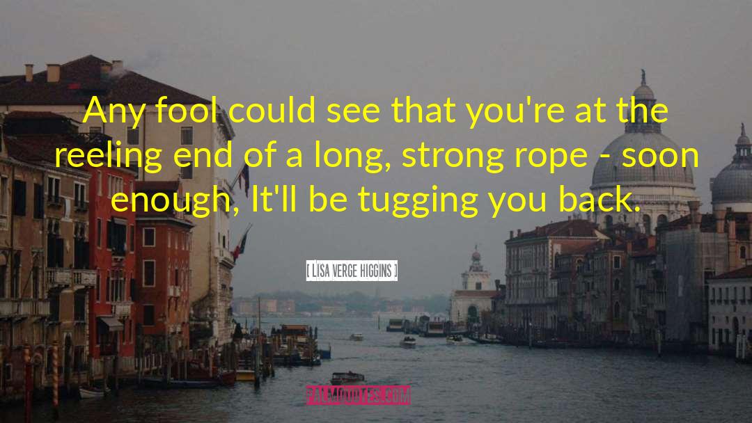 Lisa Verge Higgins Quotes: Any fool could see that