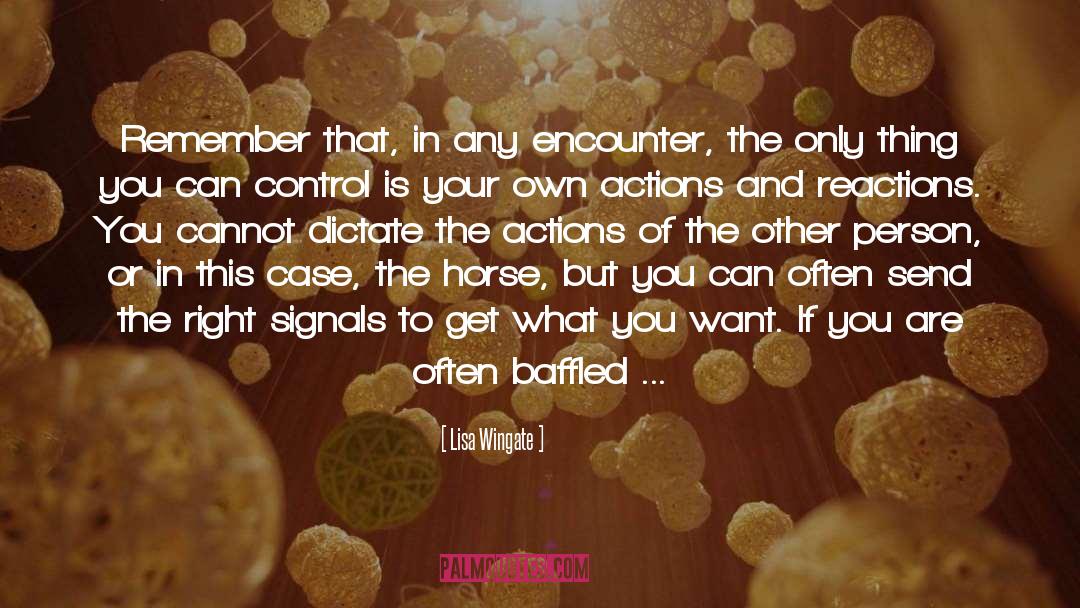 Lisa Wingate Quotes: Remember that, in any encounter,