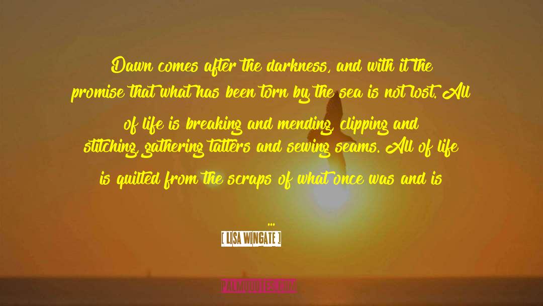 Lisa Wingate Quotes: Dawn comes after the darkness,