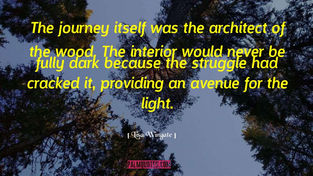 Lisa Wingate Quotes: The journey itself was the