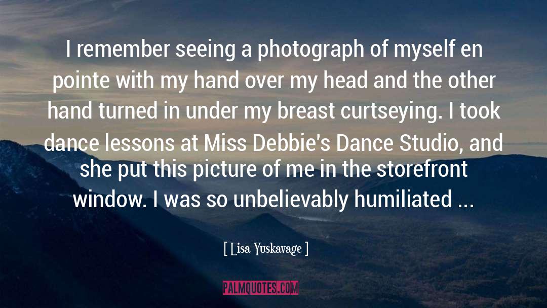 Lisa Yuskavage Quotes: I remember seeing a photograph