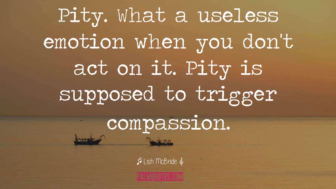 Lish McBride Quotes: Pity. What a useless emotion