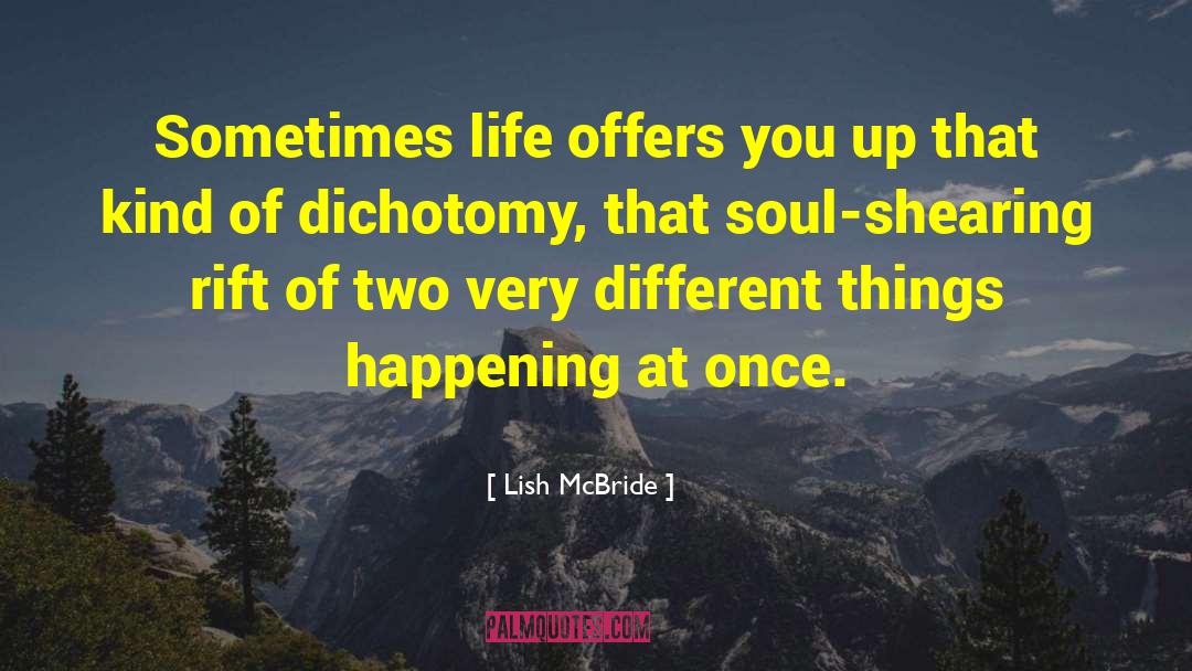 Lish McBride Quotes: Sometimes life offers you up