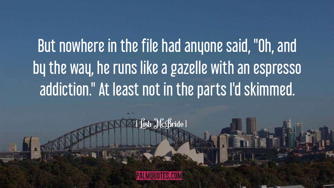 Lish McBride Quotes: But nowhere in the file