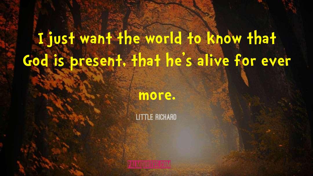 Little Richard Quotes: I just want the world