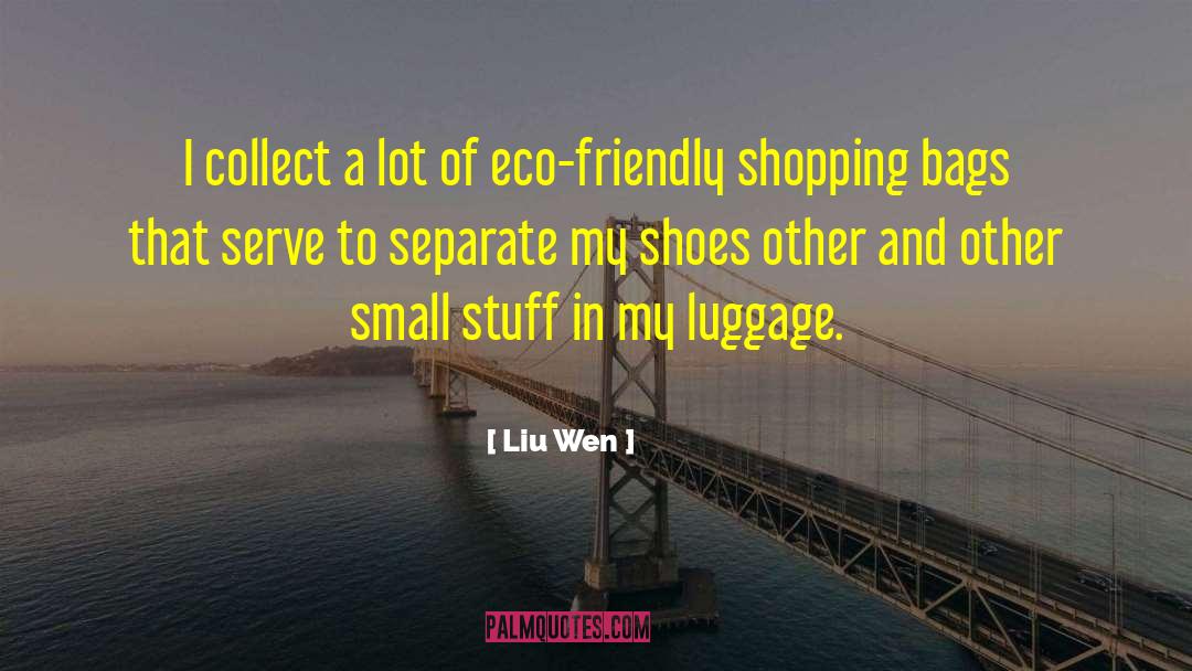 Liu Wen Quotes: I collect a lot of