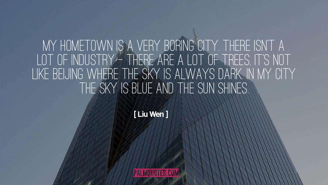 Liu Wen Quotes: My hometown is a very