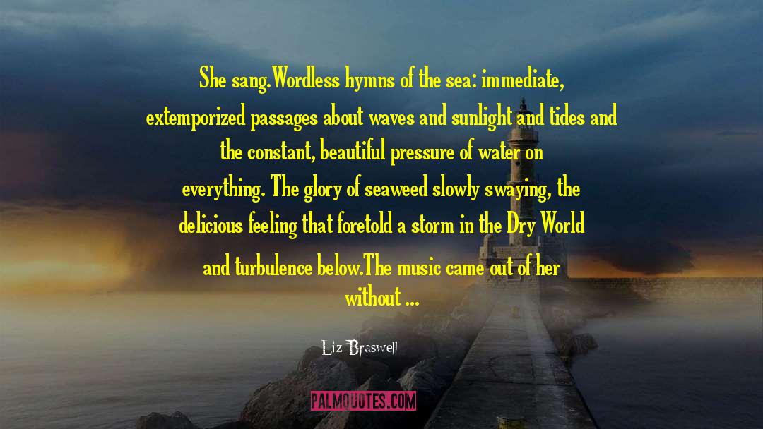 Liz Braswell Quotes: She sang.<br />Wordless hymns of