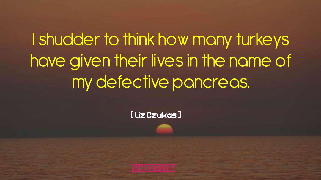 Liz Czukas Quotes: I shudder to think how