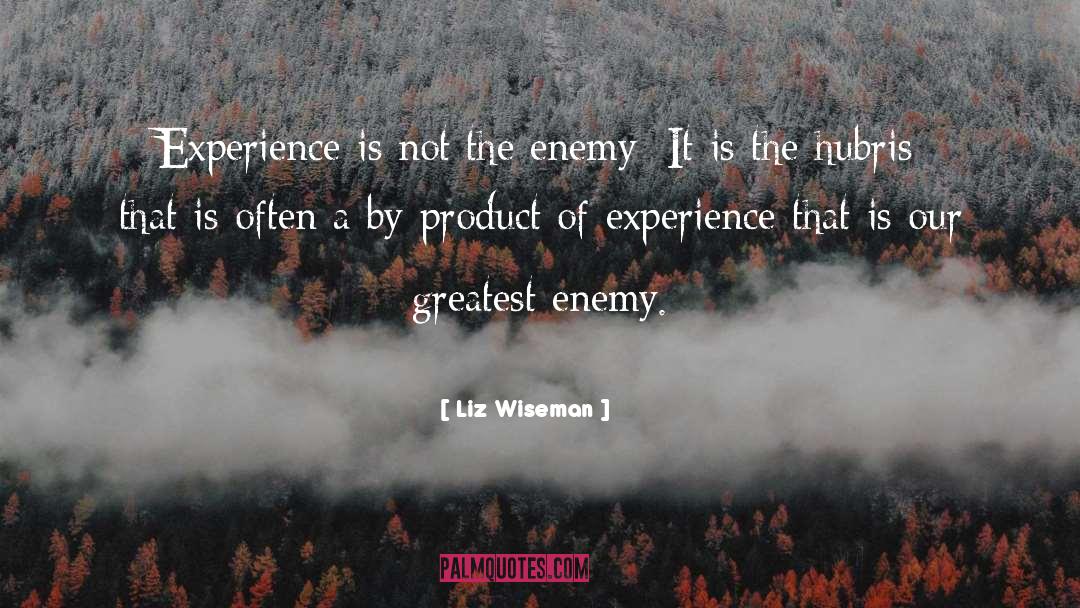 Liz Wiseman Quotes: Experience is not the enemy: