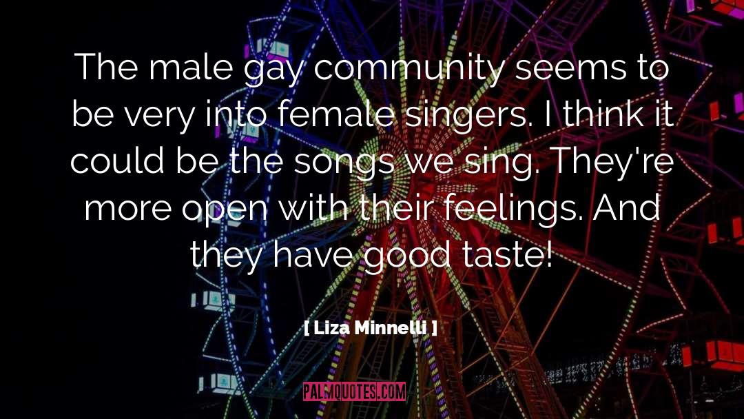 Liza Minnelli Quotes: The male gay community seems