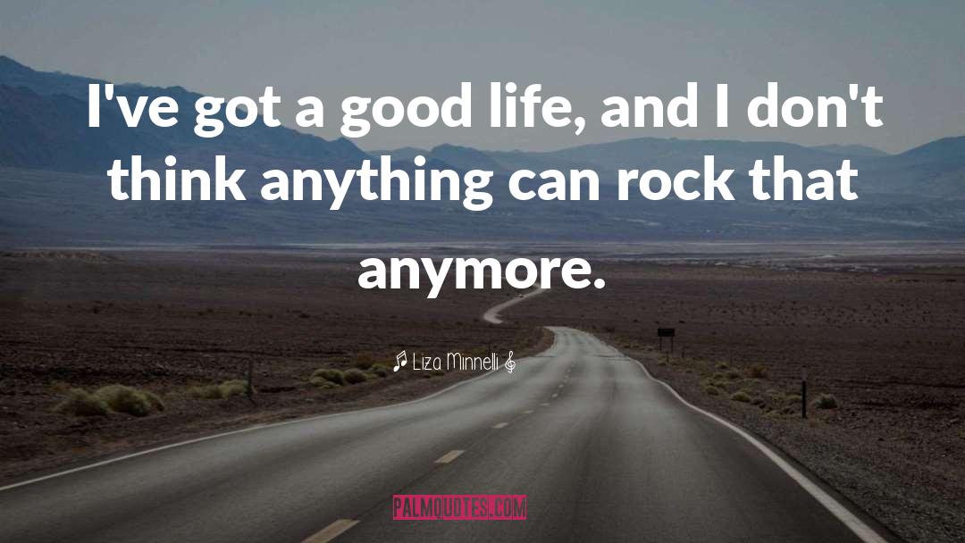 Liza Minnelli Quotes: I've got a good life,