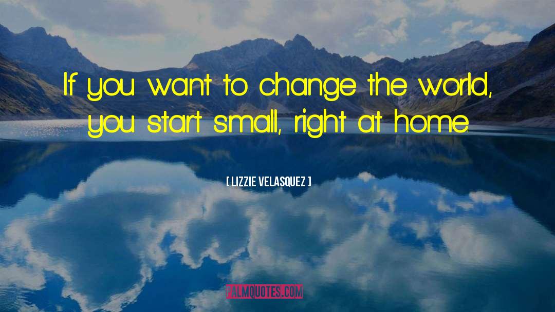 Lizzie Velasquez Quotes: If you want to change