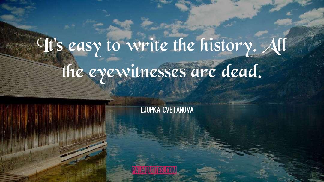 Ljupka Cvetanova Quotes: It's easy to write the