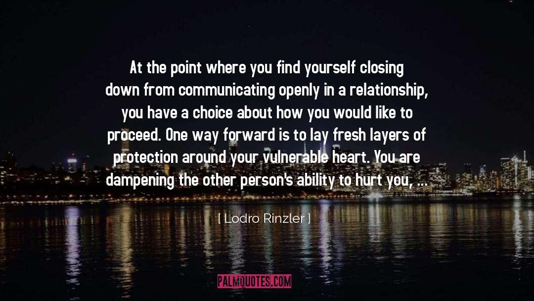 Lodro Rinzler Quotes: At the point where you