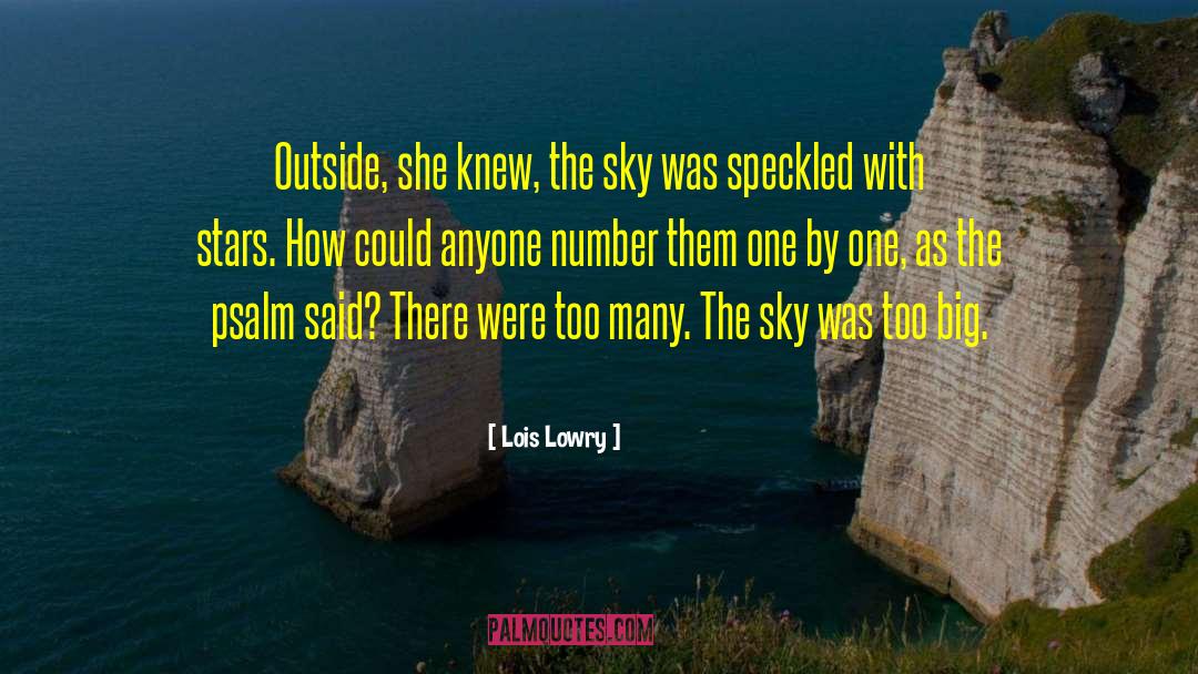 Lois Lowry Quotes: Outside, she knew, the sky