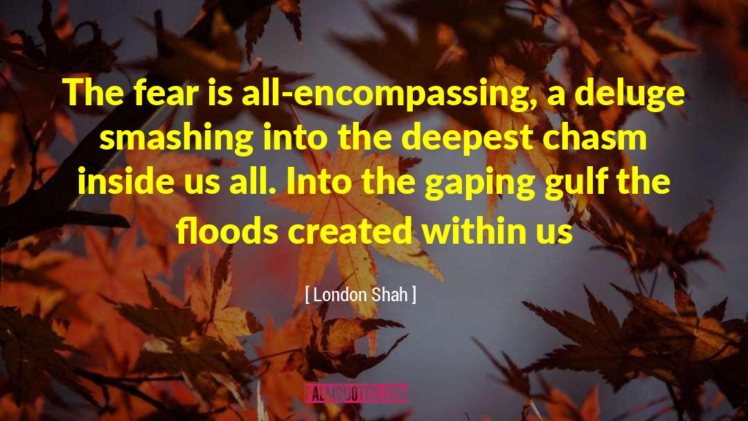 London Shah Quotes: The fear is all-encompassing, a