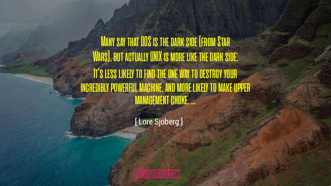 Lore Sjoberg Quotes: Many say that DOS is